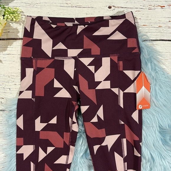 NWT Oiselle Tribeca Print KC Knickers Crop Leggings - Picture 5 of 9